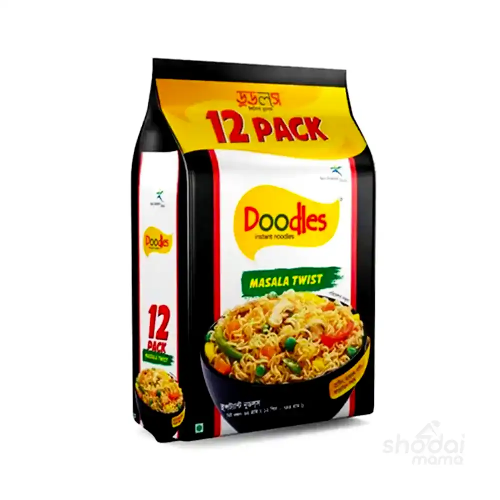Doodles Masala Twist Instant Noodles 12 Pack - 744gm